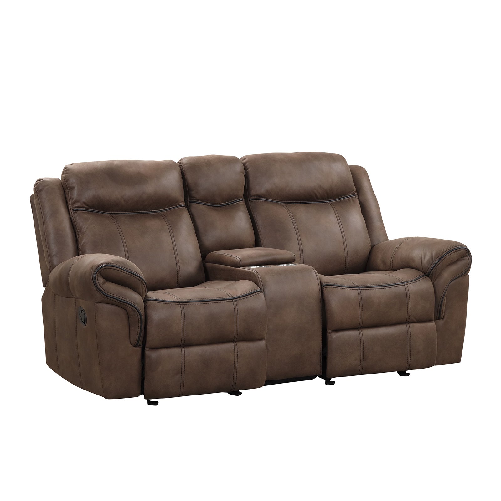 Agata Brown Reclining Sofa & Loveseat - Ornate Home