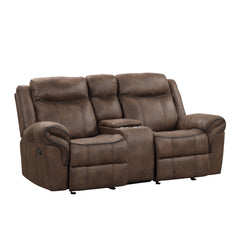 Agata Brown Reclining Sofa & Loveseat - Ornate Home