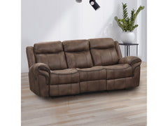 Agata Brown Reclining Sofa - Ornate Home