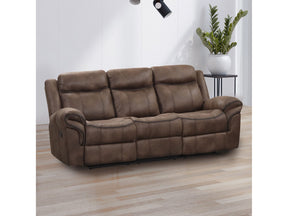 Agata Brown Reclining Sofa - Ornate Home