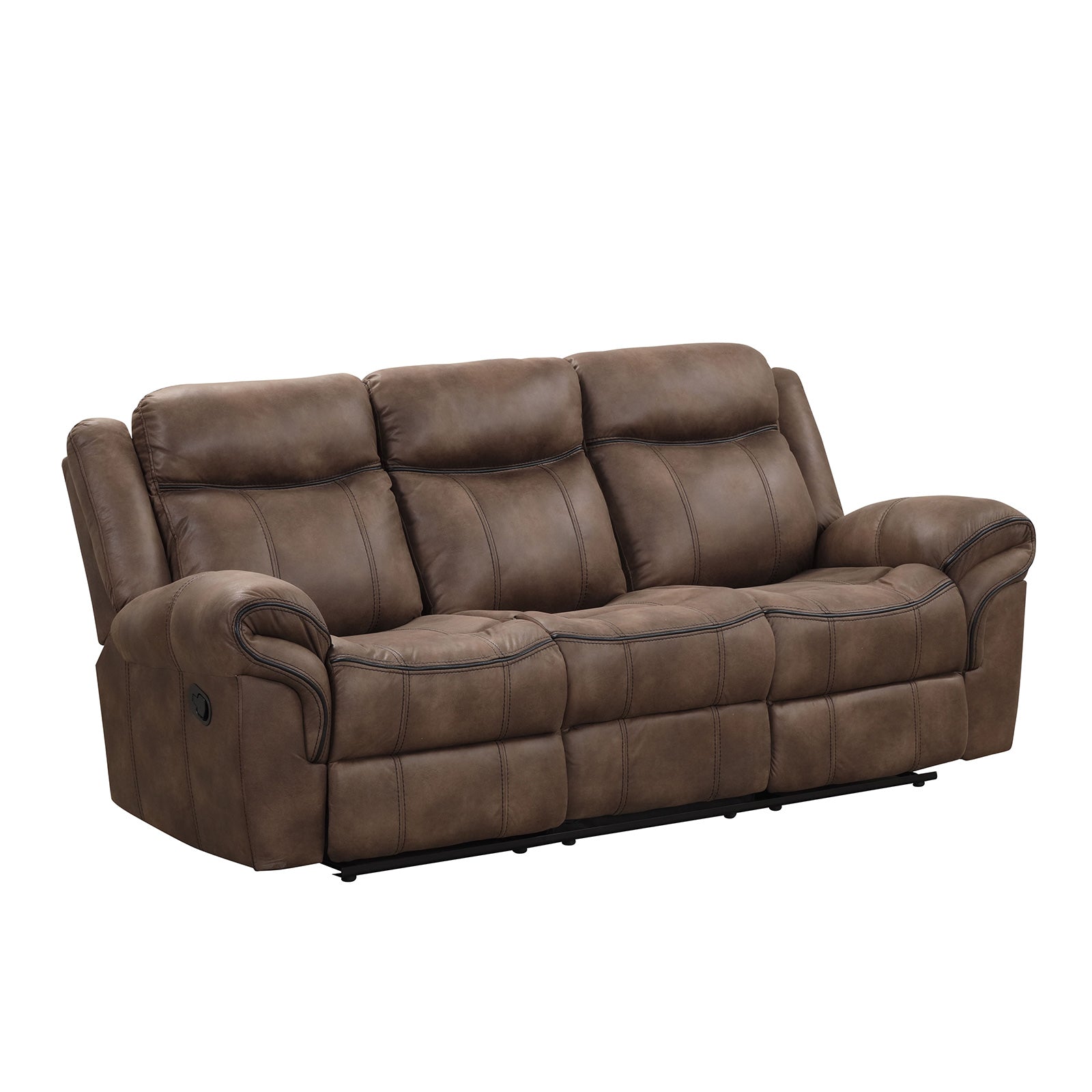 Agata Brown Reclining Sofa - Ornate Home
