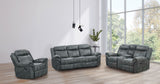Agata Dark Gray Recliner - Ornate Home