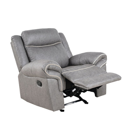 Agata Warm Gray Glider Recliner - Ornate Home