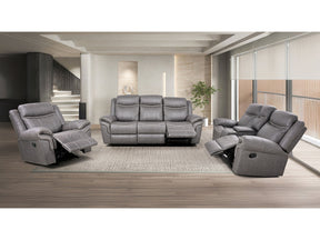 Agata Warm Gray Reclining Sofa & Loveseat - Ornate Home