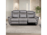 Agata Warm Gray Reclining Sofa - Ornate Home