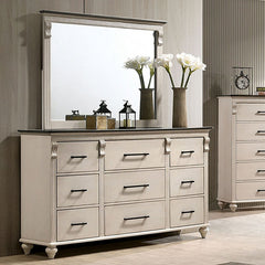 Agathon Antique White/Gray Dresser - Ornate Home
