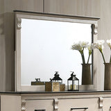 Agathon Antique White/Gray Mirror - Ornate Home