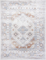 Agaton Blue & Brown Washable Area Rug - Ornate Home