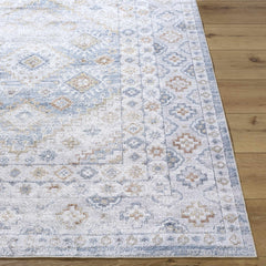 Agaton Blue Washable Area Rug - Ornate Home