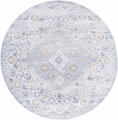 Agaton Blue Washable Area Rug - Ornate Home
