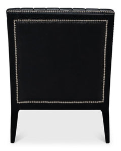 Agave Black Slipper Chair - Ornate Home