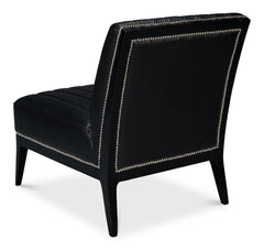 Agave Black Slipper Chair - Ornate Home