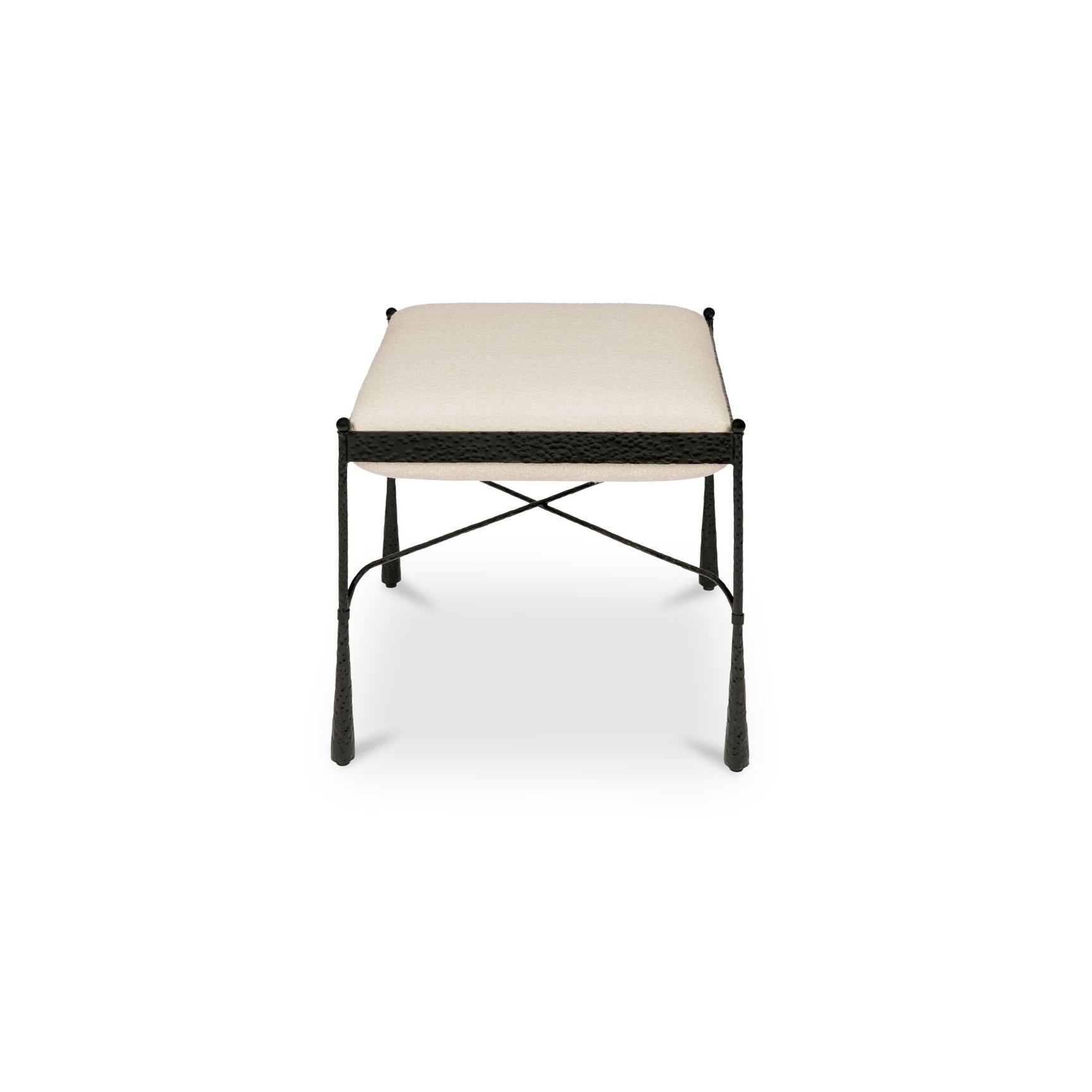 Agne Cream Stool - Ornate Home