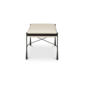 Agne Cream Stool - Ornate Home