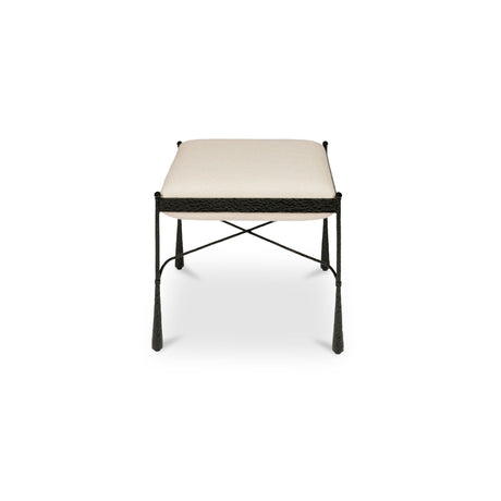 Agne Cream Stool - Ornate Home