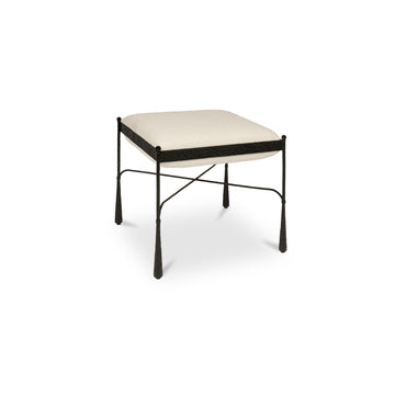 Agne Cream Stool - Ornate Home