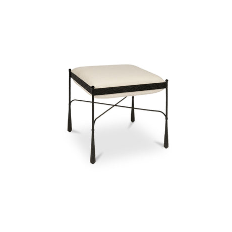 Agne Cream Stool - Ornate Home