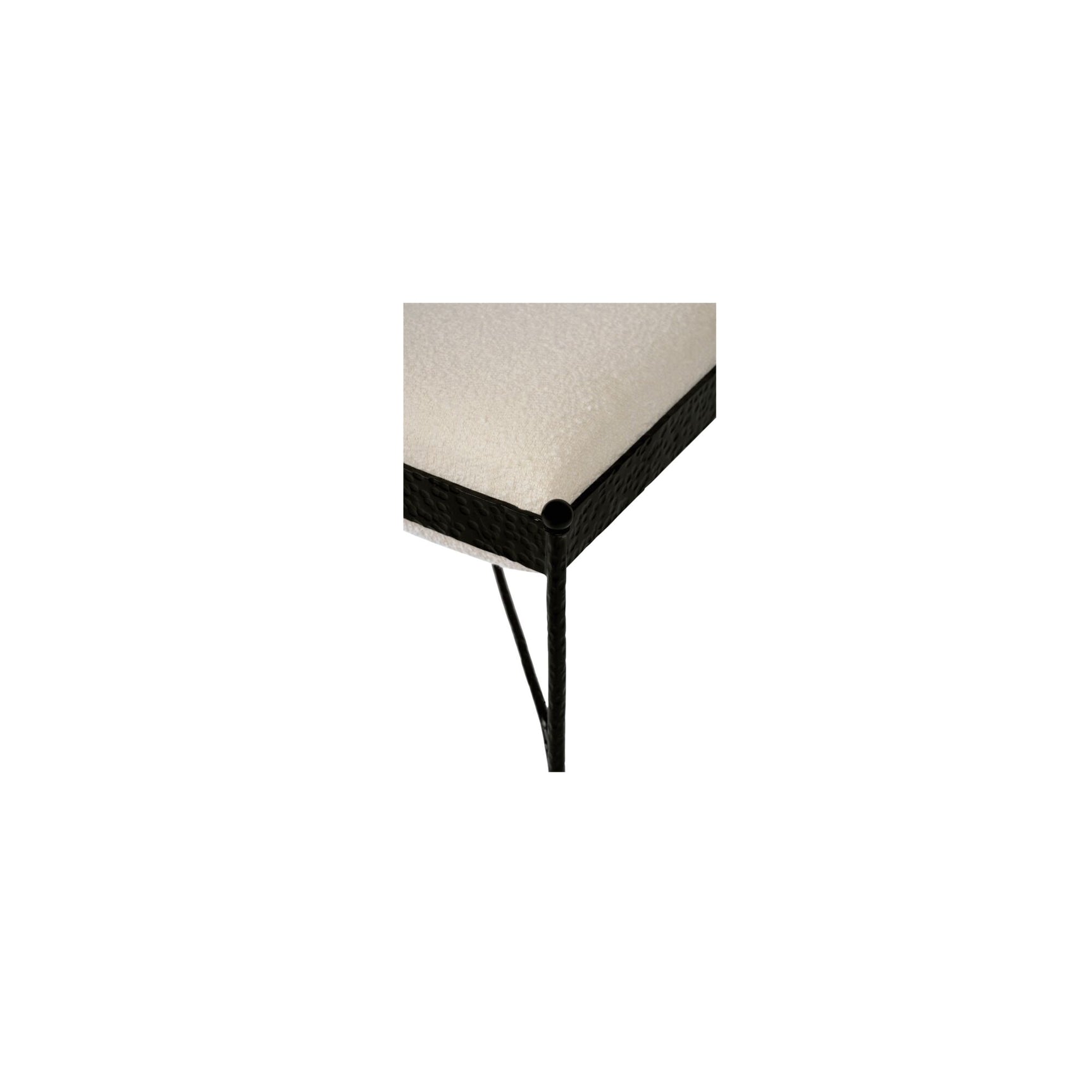 Agne Cream Stool - Ornate Home