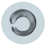 Agnes Clear/Polished Stainless Steel 54" Dining Table - Ornate Home