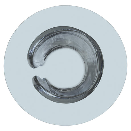 Agnes Clear/Polished Stainless Steel 54" Dining Table - Ornate Home