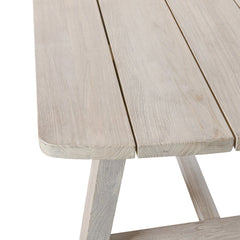 Agnes Gray Outdoor Dining Table - Ornate Home