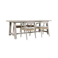 Agnes Gray Outdoor Dining Table - Ornate Home