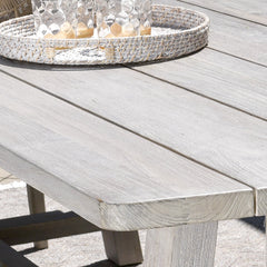 Agnes Gray Outdoor Dining Table - Ornate Home