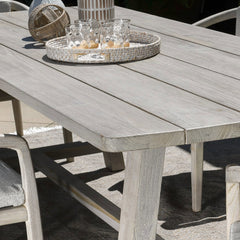 Agnes Gray Outdoor Dining Table - Ornate Home