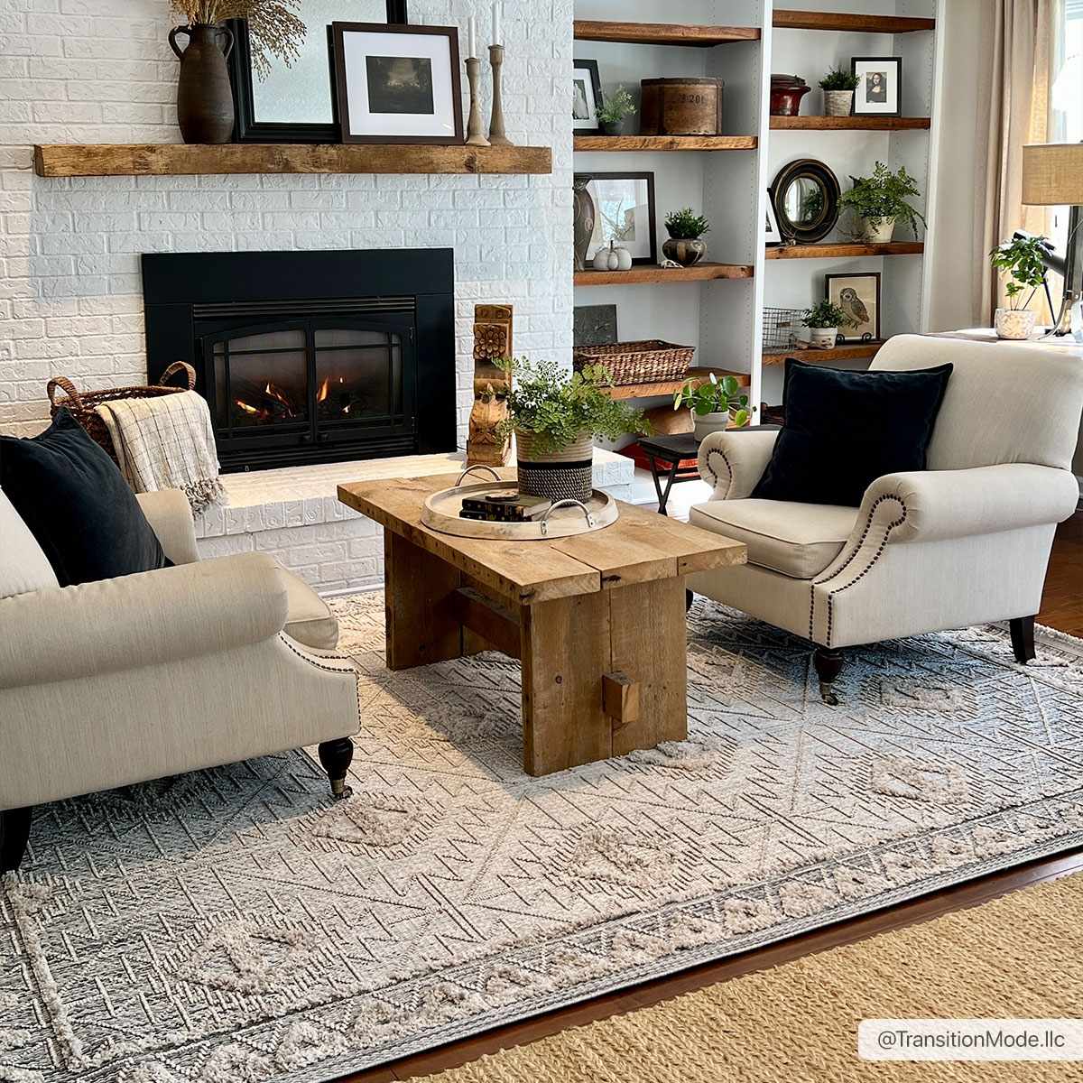 Agoo High-Low Pile Rustic Rug - Ornate Home