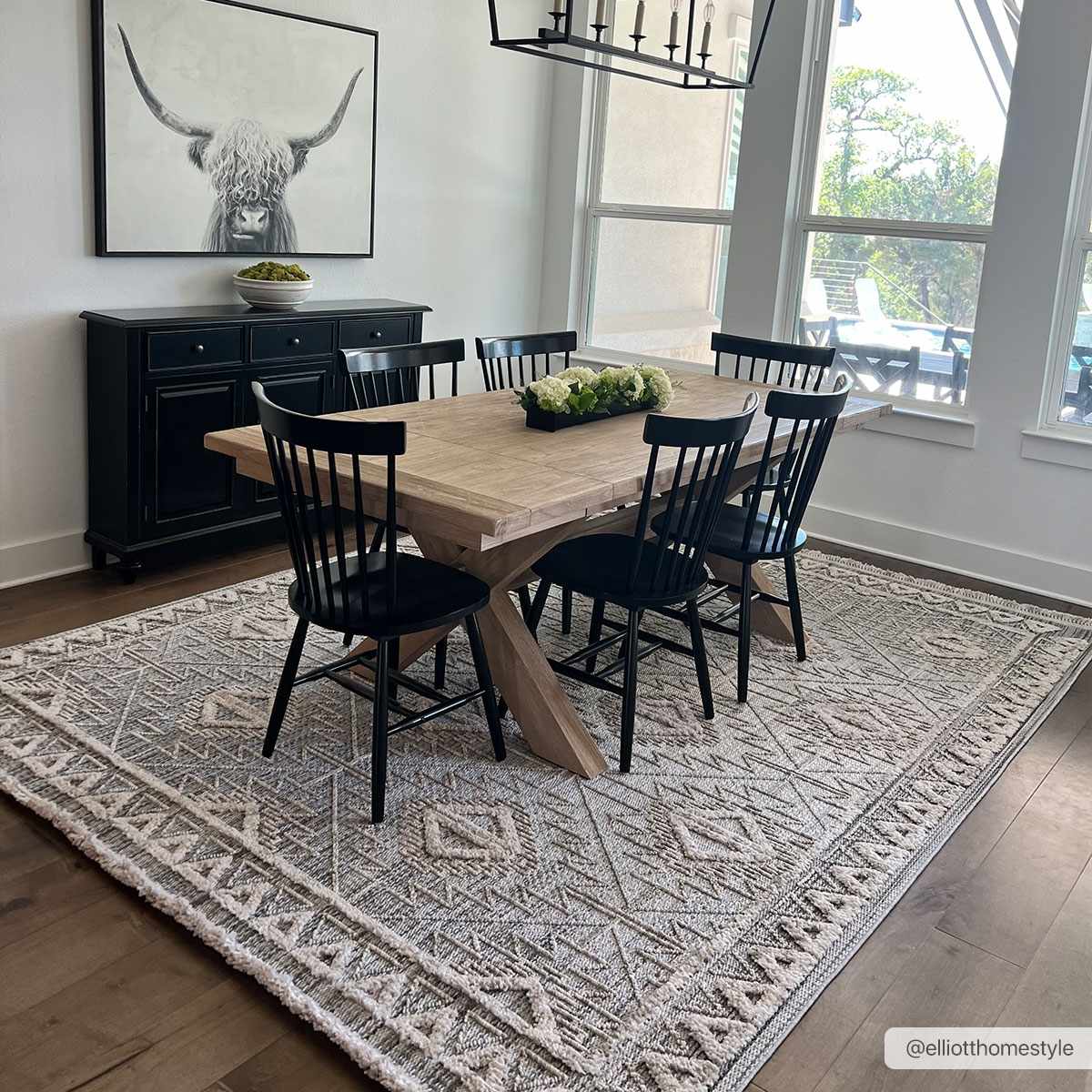 Agoo High-Low Pile Rustic Rug - Ornate Home