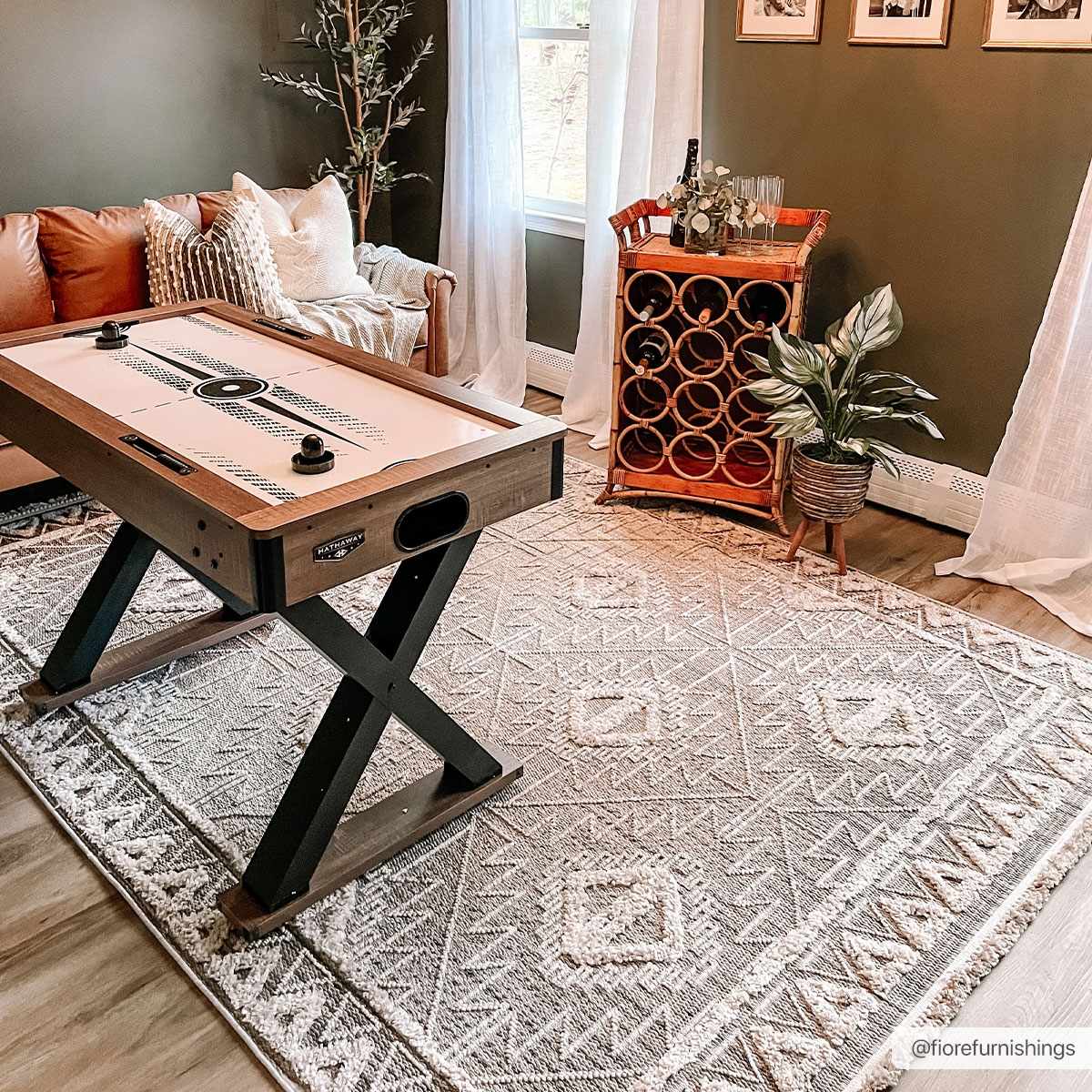 Agoo High-Low Pile Rustic Rug - Ornate Home