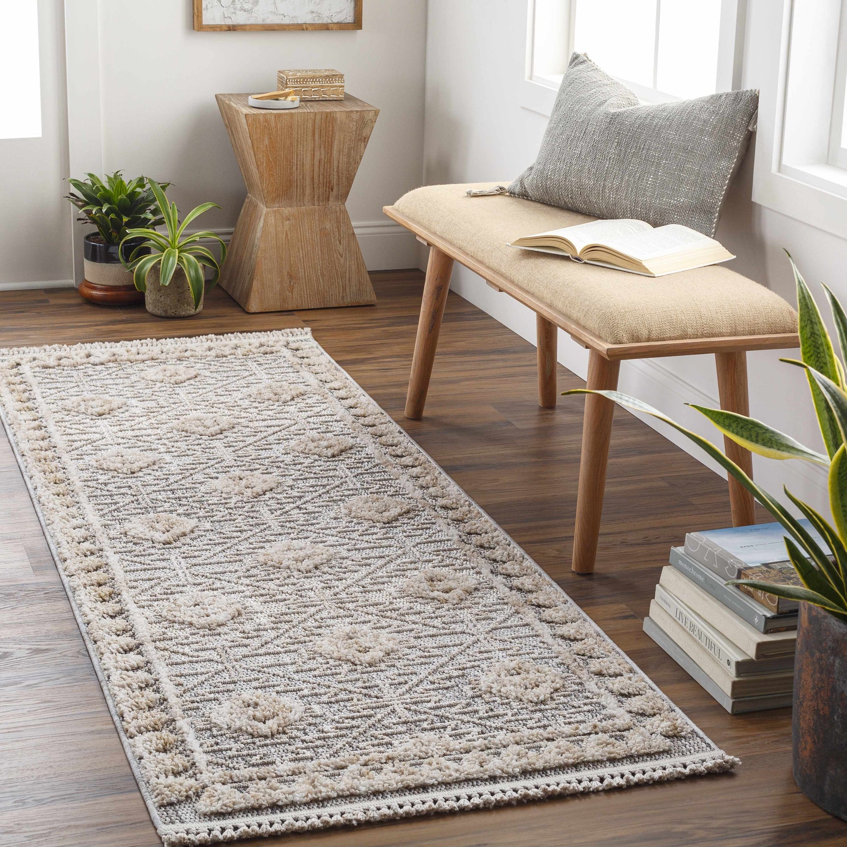 Agoo High-Low Pile Rustic Rug - Ornate Home