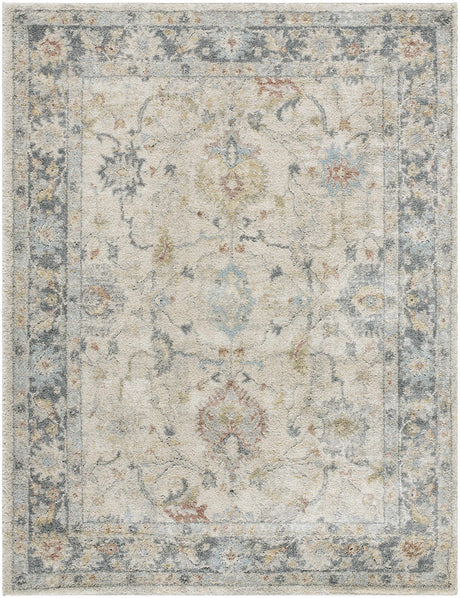 Ahmaud Beige & Light Gray Thick Luxe Area Rug - Ornate Home