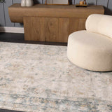 Ahmaud Beige & Light Gray Thick Luxe Area Rug - Ornate Home