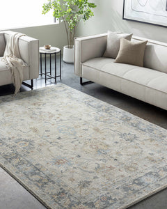 Ahmaud Beige & Light Gray Thick Luxe Area Rug - Ornate Home