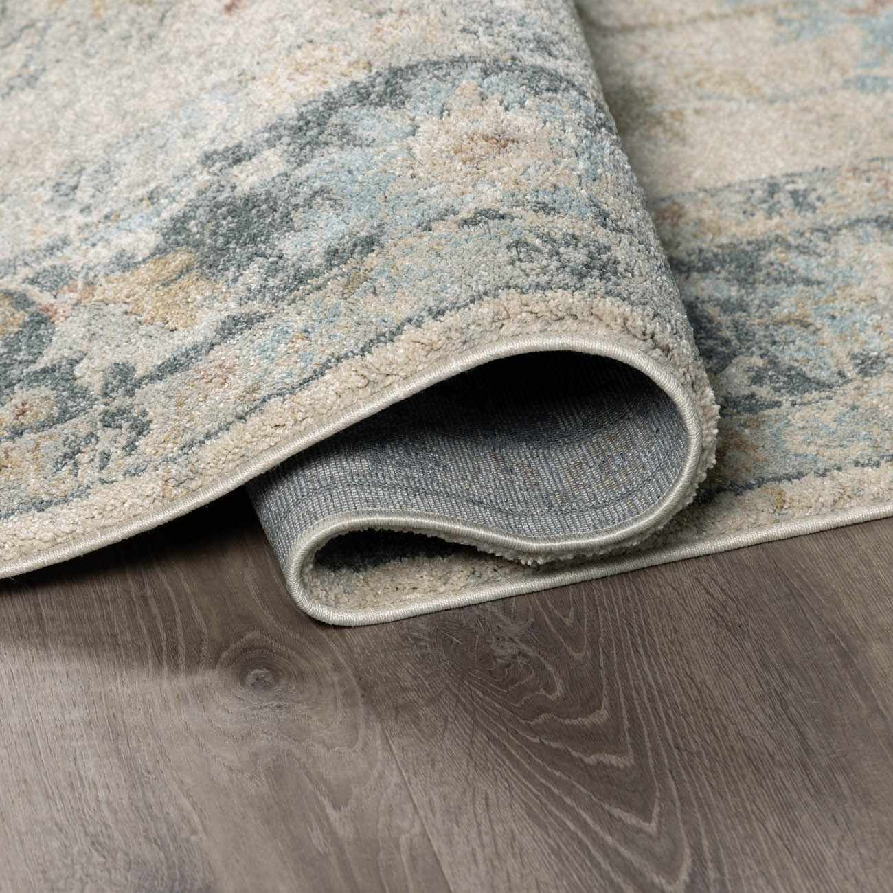 Ahmaud Beige & Light Gray Thick Luxe Area Rug - Ornate Home
