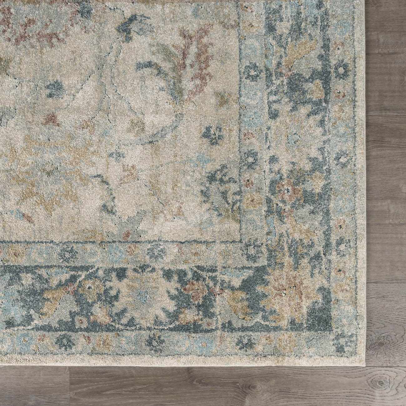 Ahmaud Beige & Light Gray Thick Luxe Area Rug - Ornate Home