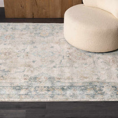 Ahmaud Beige & Light Gray Thick Luxe Area Rug - Ornate Home