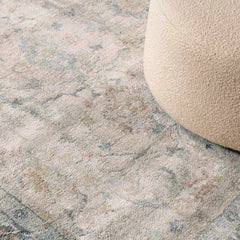 Ahmaud Beige & Light Gray Thick Luxe Area Rug - Ornate Home