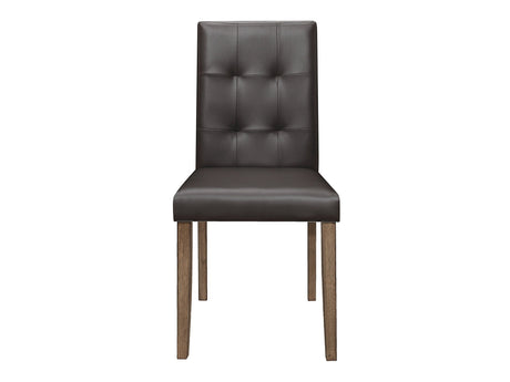 Ahmet Brown Side Chair (Set of 2) - Ornate Home