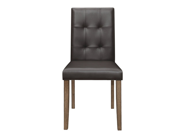 Ahmet Brown Side Chair (Set of 2) - Ornate Home