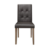 Ahmet Brown Side Chair (Set of 2) - Ornate Home