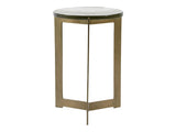 Aida Antique Brass Side Table - Ornate Home