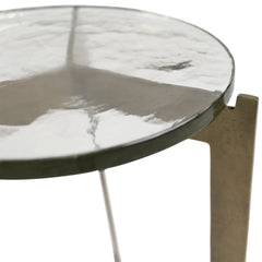Aida Antique Brass Side Table - Ornate Home