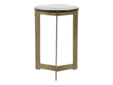 Aida Antique Brass Side Table - Ornate Home