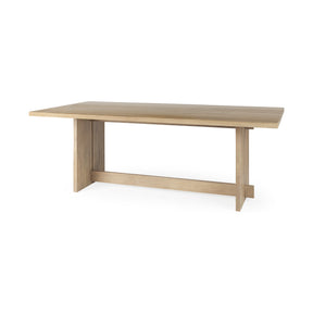 Aida Light Brown Rectangular Dining Table - Ornate Home