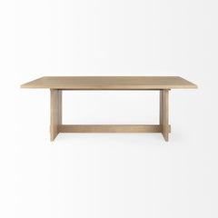 Aida Light Brown Rectangular Dining Table - Ornate Home
