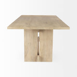 Aida Light Brown Rectangular Dining Table - Ornate Home
