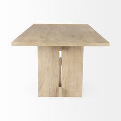 Aida Light Brown Rectangular Dining Table - Ornate Home