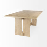 Aida Light Brown Rectangular Dining Table - Ornate Home
